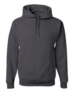 JERZEES 996MR Unisex NuBlend® Hooded Sweatshirt – Charcoal Grey