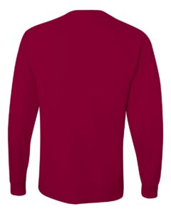 JERZEES 29LSR Unisex Dri-Power® Long Sleeve 50/50 T-Shirt – Cardinal (back)