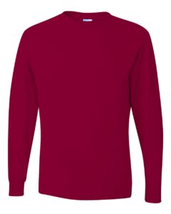 JERZEES 29LSR Unisex Dri-Power® Long Sleeve 50/50 T-Shirt – Cardinal