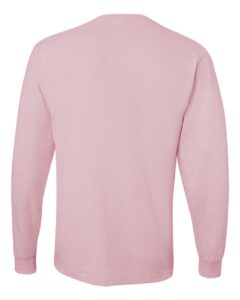 JERZEES 29LSR Unisex Dri-Power® Long Sleeve 50/50 T-Shirt – Classic Pink (back)
