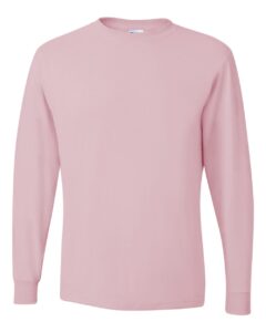 JERZEES 29LSR Unisex Dri-Power® Long Sleeve 50/50 T-Shirt – Classic Pink