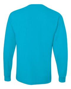 JERZEES 29LSR Unisex Dri-Power® Long Sleeve 50/50 T-Shirt – California Blue (back)