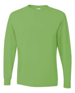 JERZEES 29LSR Unisex Dri-Power® Long Sleeve 50/50 T-Shirt – Kiwi