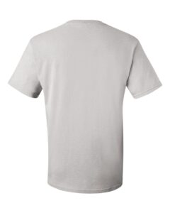 JERZEES 29MR Unisex Dri-Power® 50/50 T-Shirt – Silver (back)