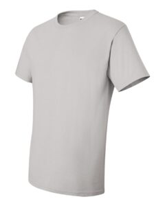 JERZEES 29MR Unisex Dri-Power® 50/50 T-Shirt – Silver (side)