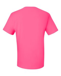 JERZEES 29MR Unisex Dri-Power® 50/50 T-Shirt – Neon Pink (back)