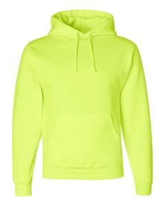JERZEES 4997MR Unisex Super Sweats NuBlend® Hooded Sweatshirt – Safety Green