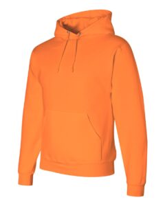 JERZEES 4997MR Unisex Super Sweats NuBlend® Hooded Sweatshirt – Safety Orange (side)