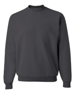 JERZEES 562MR Unisex NuBlend® Crewneck Sweatshirt – Charcoal Grey
