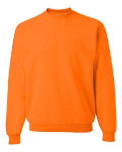 JERZEES 562MR Unisex NuBlend® Crewneck Sweatshirt – Safety Orange