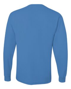 JERZEES 29LSR Unisex Dri-Power® Long Sleeve 50/50 T-Shirt – Columbia Blue (back)