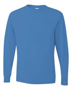 JERZEES 29LSR Unisex Dri-Power® Long Sleeve 50/50 T-Shirt – Columbia Blue