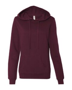 Independent Trading Co. SS650 Women’s Junior Fit Heavenly Fleece Lightweight Hooded Sweatshirt – Light Blackberry
