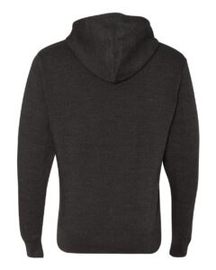J. America 8620 Men’s Cloud Fleece Hooded Sweatshirt – Charcoal Heather (back)