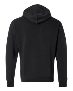 J. America 8620 Men’s Cloud Fleece Hooded Sweatshirt – Black (back)