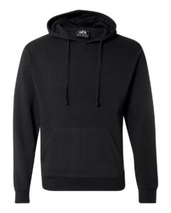 J. America 8620 Men’s Cloud Fleece Hooded Sweatshirt – Black