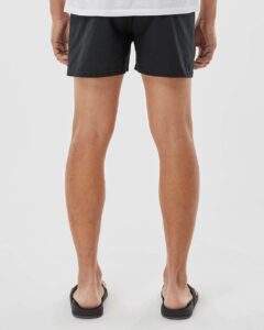 Boxercraft C11 Men’s Cotton Boxers – Black (on model back)