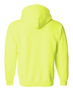 Gildan 18600 Unisex Heavy Blend™ Full-Zip Hooded Sweatshirt – Safety Green (back)