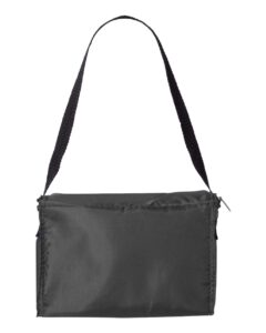 Liberty Bags 1691 Joe 6-Pack Cooler – Black (back)