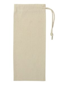 Liberty Bags 1727 Drawcord Wine Bag – Natural (back)