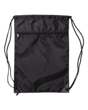 Liberty Bags 8888 Zippered Drawstring Backpack – Black