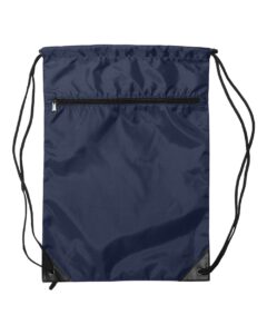 Liberty Bags 8888 Zippered Drawstring Backpack – Navy