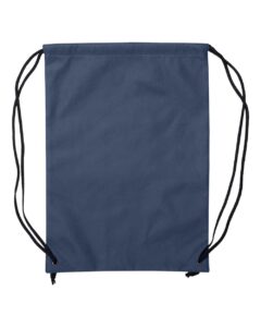 Liberty Bags A136 Non-Woven Drawstring Backpack – Navy (back)