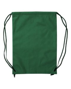 Liberty Bags A136 Non-Woven Drawstring Backpack – Green (back)