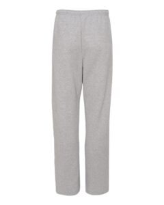 JERZEES 974MPR Unisex NuBlend® Open-Bottom Sweatpants with Pockets – Athletic Heather (back)