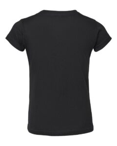 Rabbit Skins 3316 Toddler Girls Fine Jersey Tee – Black (back)