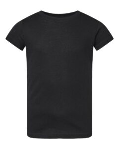 Rabbit Skins 3316 Toddler Girls Fine Jersey Tee – Black