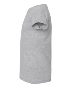 Rabbit Skins 3316 Toddler Girls Fine Jersey Tee – Heather (side)