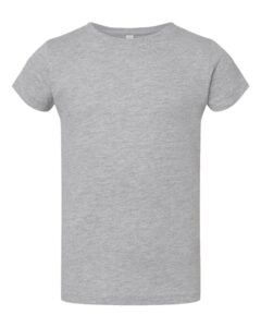 Rabbit Skins 3316 Toddler Girls Fine Jersey Tee – Heather