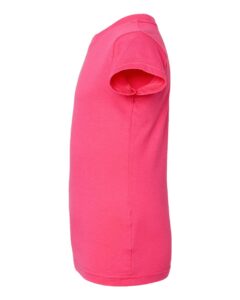 Rabbit Skins 3316 Toddler Girls Fine Jersey Tee – Hot Pink (side)
