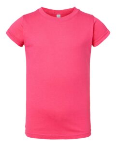 Rabbit Skins 3316 Toddler Girls Fine Jersey Tee – Hot Pink