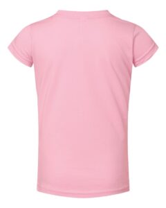 Rabbit Skins 3316 Toddler Girls Fine Jersey Tee – Pink (back)