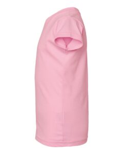Rabbit Skins 3316 Toddler Girls Fine Jersey Tee – Pink (side)