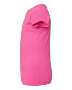 Rabbit Skins 3316 Toddler Girls Fine Jersey Tee – Raspberry (side)