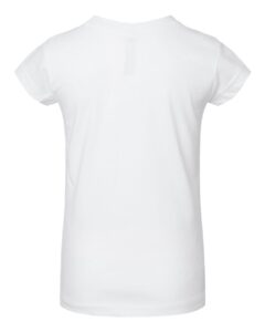 Rabbit Skins 3316 Toddler Girls Fine Jersey Tee – White (back)