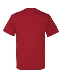 JERZEES 29MR Unisex Dri-Power® 50/50 T-Shirt – Crimson (back)
