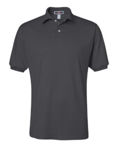 JERZEES 437MSR Men’s SpotShield® 50/50 Polo – Charcoal Grey