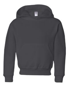 JERZEES 996YR Youth NuBlend® Hooded Sweatshirt – Charcoal Grey