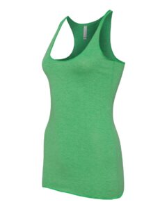 BELLA + CANVAS 8430 Women’s Triblend Racerback Tank – Green Triblend (side)