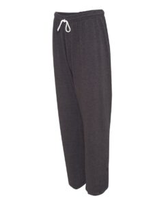 BELLA + CANVAS 3737 Unisex Sponge Fleece Long Scrunch Pants – Dark Grey Heather (side)