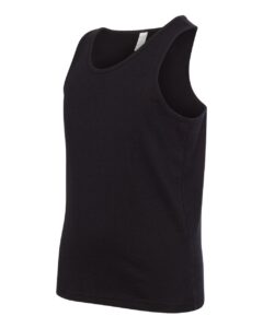 BELLA + CANVAS 3480Y Youth Jersey Tank – Black (side)