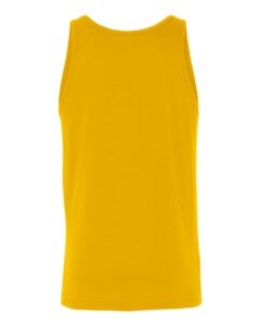 BELLA + CANVAS 3480 Jersey Tank – Gold (back)