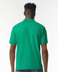 Gildan 8800 Unisex DryBlend® Polo – Kelly Green (on model back)