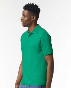 Gildan 8800 Unisex DryBlend® Polo – Kelly Green (on model side)
