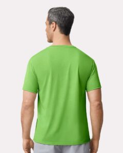 Gildan 42000 Unisex Performance® T-Shirt – Lime (on model back)