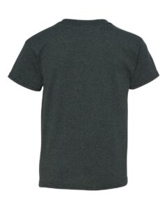 Gildan 5000B Youth Heavy Cotton™ T-Shirt – Dark Heather (back)